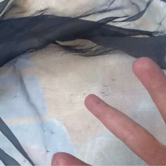 Vintage delicates Black lace nightie sheer robe size s/m - Picture 5 of 9